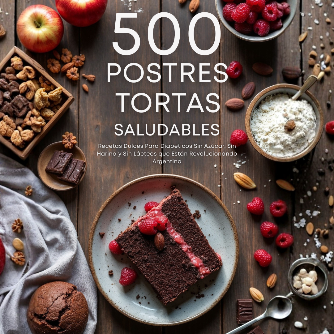 500 Postres Tortas Saludables para Diabeticos