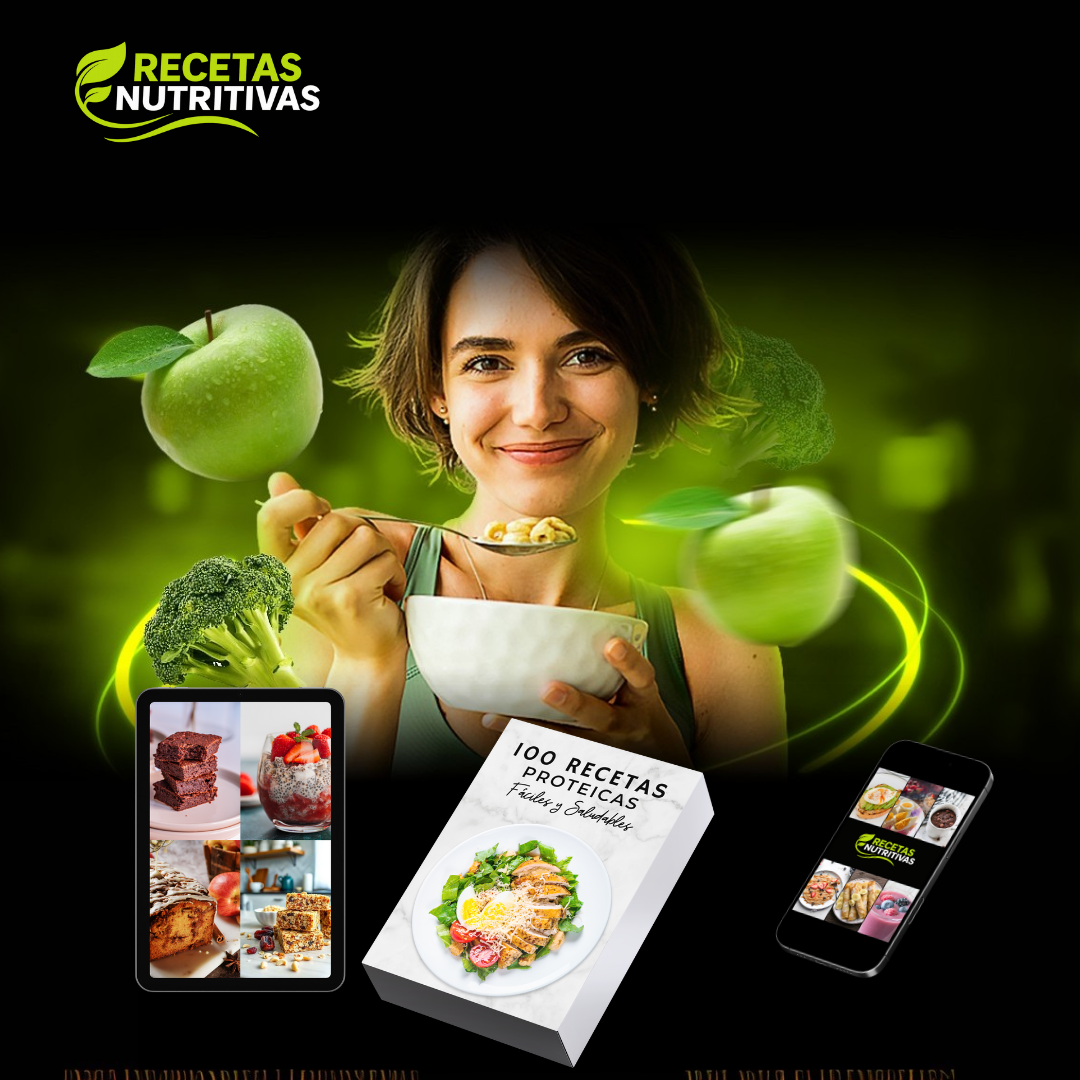 100 Recetas Proteicas  Fáciles y Saludables + 3 bonos y bajá de peso comiendo rico